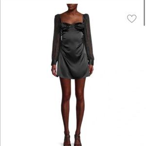 Danielle Bernstein We Wore What puff sleeve mini dress size 6 NEW WITH TAGS